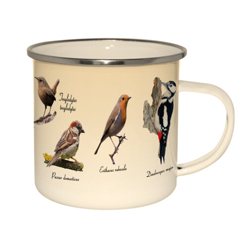 Enamel Nature Print Mugs